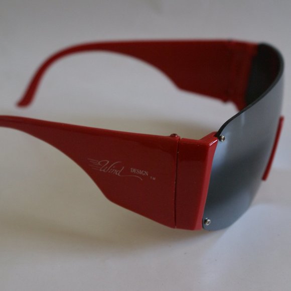 Vintage Rimless Wrap Around Ravon Blade Sunglasses main image 5